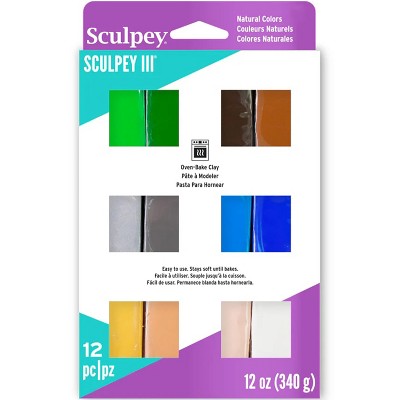 Sculpey III Multipack: Naturals - (12) 1oz Packs