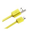 REIKO TANGLE FREE MICRO USB DATA CABLE 3.3FT IN - YELLOW - image 2 of 3