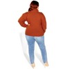 Women's Plus Size Softly Sweet Sweater - copper | CITY CHIC - 4 of 4