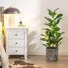 Tangkula Artificial Tree 2-Pack Artificial Fiddle Leaf Fig Tree for Indoor & Outdoor - image 3 of 4