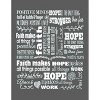Chanasya Hope Faith Gift Throw Blanket with Reverse Faux Shearling - 2 of 4