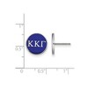 Black Bow Jewelry Sterling Silver Kappa Kappa Gamma Greek Life Stud Earrings - 2 of 3