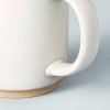12oz Modern Rim Stoneware Mug Cream/Clay - Hearth & Hand™ with Magnolia - image 3 of 3