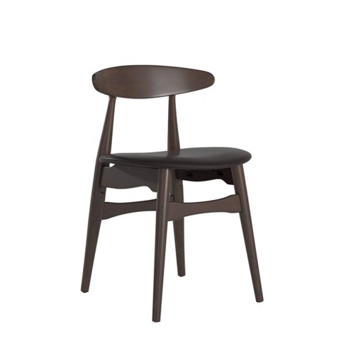 Set Of 2 Cortland Danish Modern Dining Chairs Black - Inspire Q : Target
