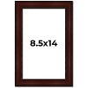 PosterPalooza | Photo Size Distressed Brown Picture Frame - UV Acrylic, Foam Board Backing, Hanging Hardware - 2 of 4