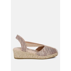 Port Side Metallic Woven Espadrille Wedges Women - 1 of 4