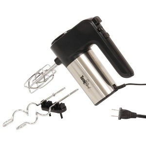 Total Chef 6-Speed Hand Mixer 250W with Turbo Boost Black Silver - 1 of 4
