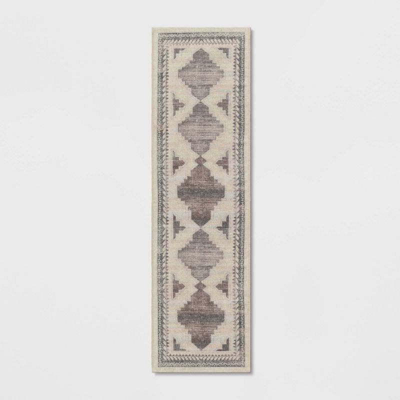 Cromwell Washable Printed Persian Style Rug Tan - Threshold™, 1 of 12