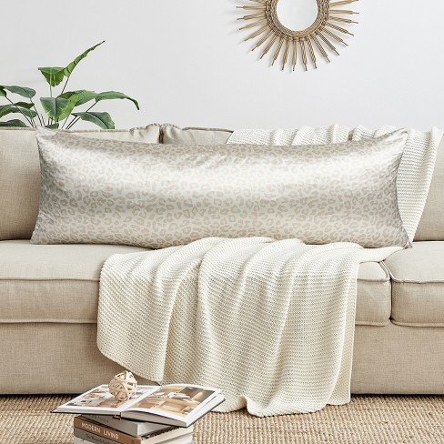Sweet Jojo Designs Body Pillow Cover pillow Not Included 54in.x20in. Cheetah Ivory Beige Gold Target