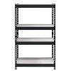 Vynxaria Industrial 4-Tier Bookcase Adjustable Shelves, Natural Shelves & Black Metal Frame, for Storage/Display - 2 of 4