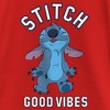 Girl's Lilo & Stitch Good Vibes Happy Stitch T-Shirt - 2 of 4