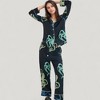 Anna-Kaci Lounge Women's Octopus Print Pajama Set with Button Front Long Sleeve Top and Relaxed Fit Wide Leg Woven Pants - 4 of 4