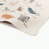 Gathre Mini Tapestry Kids' Mat Animal Alphabet: Water-Resistant Leather Baby Floor Mat, Soft Alphabet Design, 3'3"x3'3" - 3 of 4