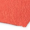 Spongy Microfiber Square Pouf, Coral - 4 of 4