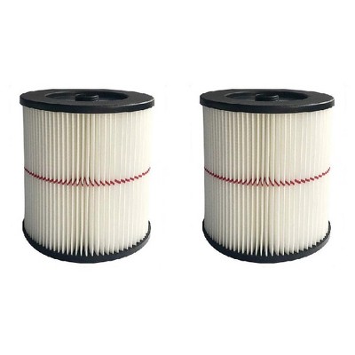 Nispira Replacement HEPA Filter Compatible with Craftsman Red Stripe Shop Vacuum Wet/Dry Vacs Vacuum. Compared to Part 17816 9-17816. 2 Pack