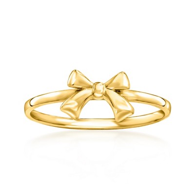Pure Collection by Ross-Simons 14kt Yellow Gold Bow Ring