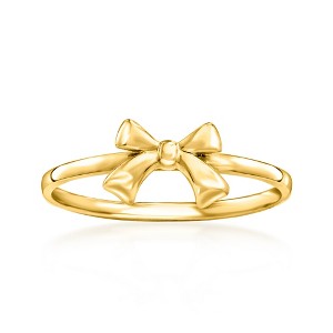 Pure Collection by Ross-Simons 14kt Yellow Gold Bow Ring - 1 of 4