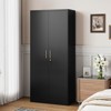 Mlezan 71" Metal Garage Cabinet: 2 Doors, 4 Adjustable Shelves, Locking Storage. Steel Cabinet for Home, Office, Garage, Shop, or School Use. - 2 of 4