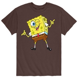 Men's - SpongeBob SquarePants - Spongebob Wink Short Sleeve Graphic T-Shirt - 1 of 4
