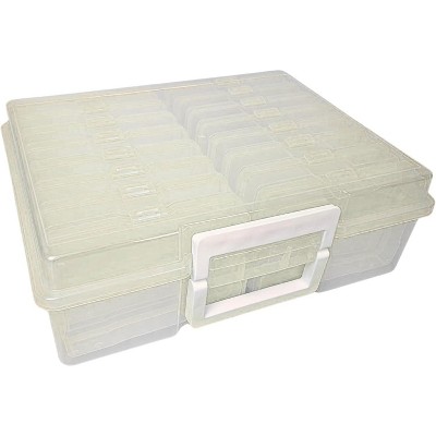 4E's Novelty 16 Pack Clear Photo Storage Box with 4x6 Photo Cases and Photo Organizing Box