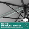 10ft Patio Umbrella Outdoor Heavy Duty Offset Hanging Umbrella 360 Degree Rotation, Easy Tilt Adjustment, Aluminum Frame, Cantilever Hanging - 4 of 4