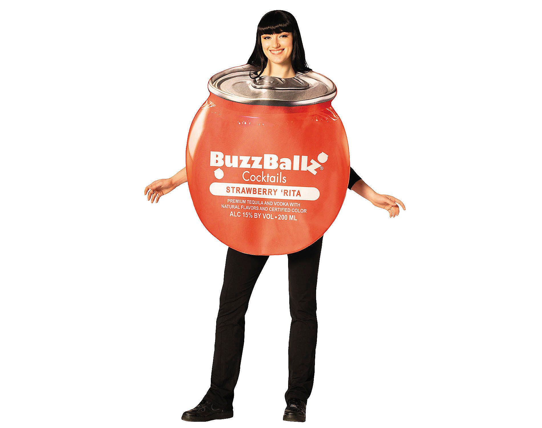 BuzzBallz Adult General Sizing Strawberry 'Rita' Halloween Costume Suit - Red One Size