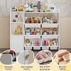 43.5 Inch Wide Storage Organizer with 8 Removable Bins & Multiple Cubbies, 4-Tier Storage Shelf for Books, and Crafts, Bookcase for Bedroom, Classroom - 4 of 4