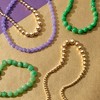 Ross-Simons 10mm Lavender Jade Bead Necklace With 14kt Yellow Gold - 2 of 3