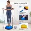 23in Balance Ball, 1600 lbs Half Exercise Ball with Nonslip Base, Inflatable Half Ball Balance Trainer, Stability Half Yoga Ball Strength Training - 2 of 4