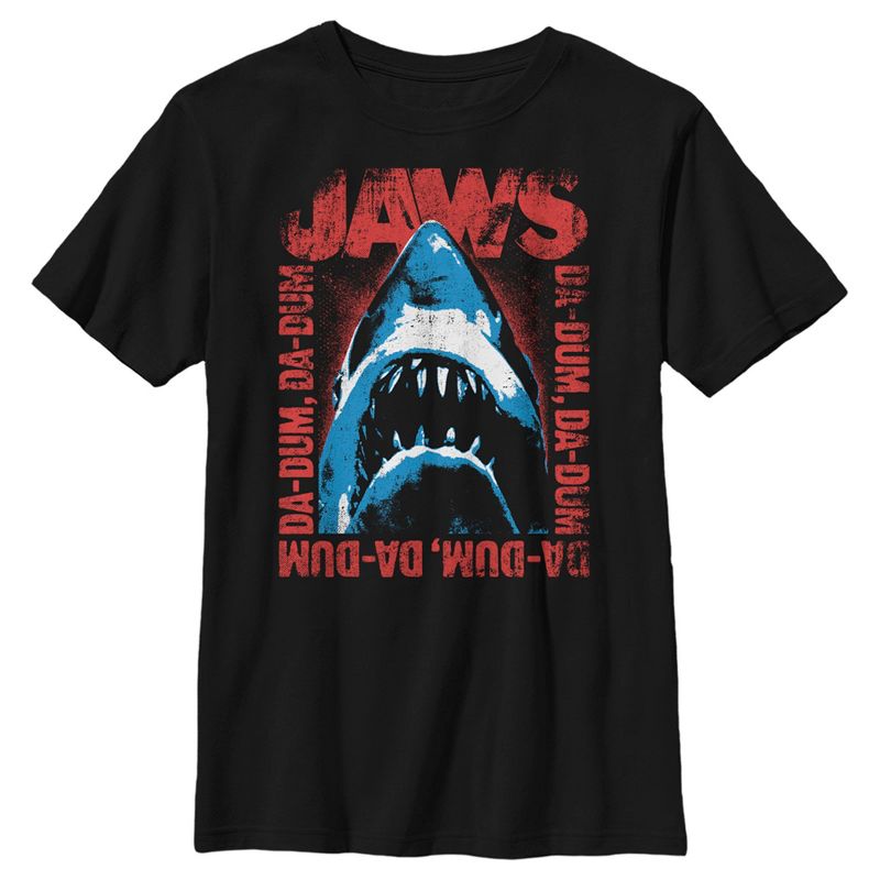 Boy's Jaws Da-Dum Da-Dum Distressed T-Shirt, 1 of 6