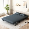VYNXARIA 55inch Convertible Chair Bed,Tri-Fold Sofa Bed,Leisure Chaise Lounge Couch with Sturdy Iron Frame,Comfortable Sleeper Chair - 2 of 4