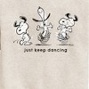Boys' - Peanuts - Snoopy Just Keep Dancing Graphic Long Sleeve Fleece Sweatshirt - 2 of 4