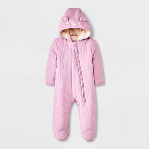 Baby Girls' Bunting Puffer Snowsuit - Cat & Jack™ - 1 of 4