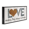 Stupell Industries Love Makes House a Home Motivational Family Phrase, 13" x 30" - 3 of 4