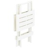 vidaXL Folding Patio Table White 17.7 in.x16.9 in.x19.7 in. Plastic - 4 of 4