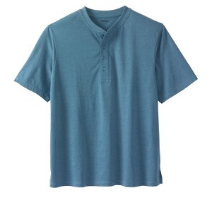 KingSize Men's Big & Tall Shrink-Less Lightweight Henley T-Shirt - 1 of 4