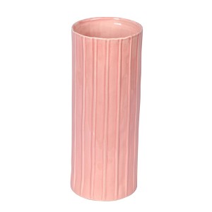 Vickerman 11" Sand Pink Ceramic PotThis simple pot ties in with any modern decor. Let this pot stand on its own or pair with a faux floral for a - 1 of 1