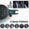 PROOX Single-Handle 6-Spray Round High Pressure Shower Faucet with Dual Shower Head in Oil-Rubbed Bronze (Valve Included) - 4 of 4
