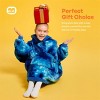 Joyfy Wearable Blanket Hoodie for Kids Adults, Christmas Oversized Flannel Fleece Sweatshirt Blanket, Cozy Blanket Birthday Gift for Family Girls Boys - 2 of 4