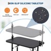 GustoWave Dog Grooming Table 46'' Portable Adjustable Height Trimming and Drying Table with Noose and Mesh Tray, Supports Up to 330LBS - 3 of 4