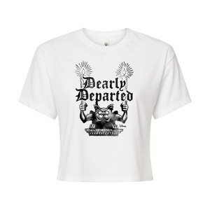 Women's - Disney - Haunted Mansion Parks Attraction Cropped Graphic T-Shirt - 1 of 4
