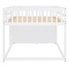PAGED Simple Wooden Bunk Bed Loft Bed, Full over Full Bed Frame with 4 Drawers, 3 Shelves, Ladder and Guardrail for Kids, Teens - 4 of 4