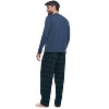 Ashford & Brooks Men’s Long-Sleeve Top Flannel Pants Pajama Sleepwear Set - 3 of 4