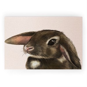 Laura Graves baby bunny Looped Vinyl Welcome Mat - Society6 - 1 of 2