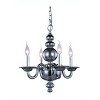 Elegant Lighting Champlain 4 Light Siver Shade Pendant - 2 of 2
