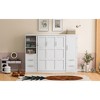 Queen Size Murphy Bed with Closet, Drawers, and Shelves for Bedroom or Apartment - 4 of 4