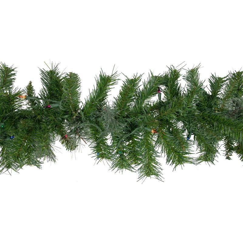 Northlight 9' x 10" Prelit Mixed Cashmere Pine Artificial Christmas Garland - Multi Lights, 6 of 8