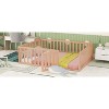 Full Size Wood Daybed Frame with Fence White - 3 of 4