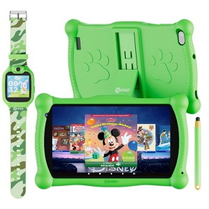 Contixo V10 2025 Kids Tablet 7" HD, 32GB, 50 Disney eBooks, Contixo Academy, Android 11, Kids Smart Watch - 1 of 4