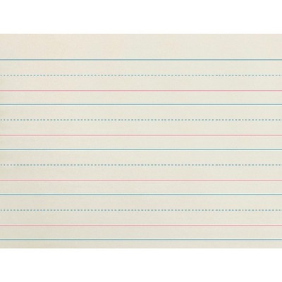 School Smart Zaner-Bloser Handwriting Paper, 10-1/2 x 8 Inches, Grade K, 500 Sheets